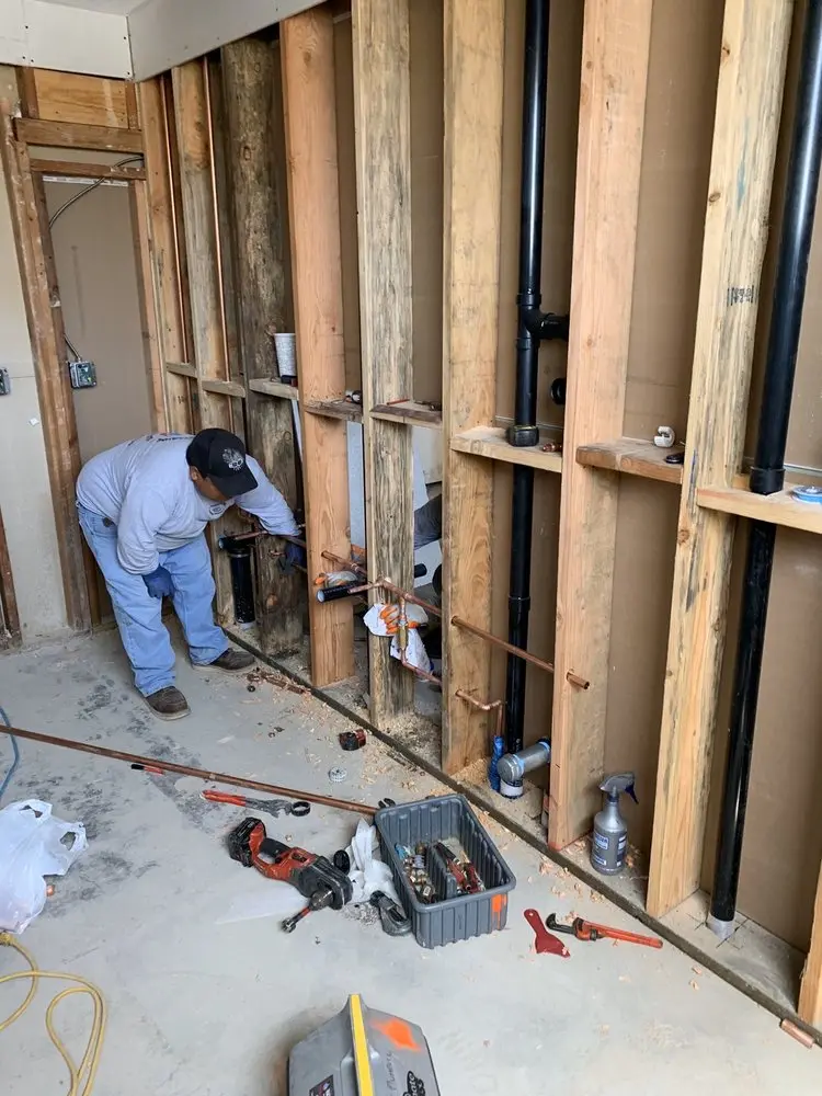 Commercial rough-in plumbing for Water Heater Replacement in Lake Bay